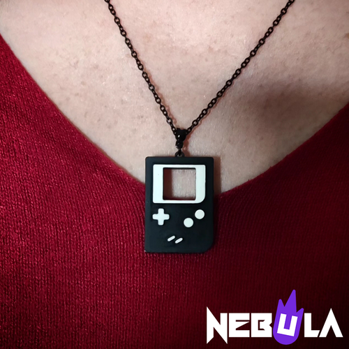 🕹️ Game Boy necklace geek jewelry 3d printer stl file