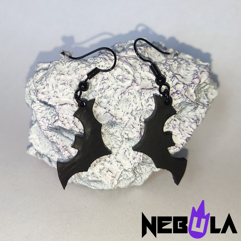 🦇 Halloween bats earrings - 3D stl file jewellery