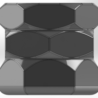 A pen cup in the shape of 3 nuts with round tiles - Thumbnail 4