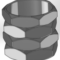 Pen cup in the form of 4 identical nuts - Thumbnail 1