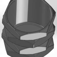 Pen cup in the form of 4 identical nuts - Thumbnail 2