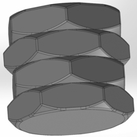 Pen cup in the form of 4 identical nuts - Thumbnail 3