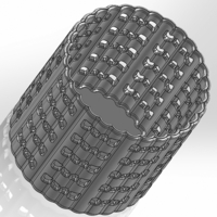 Round pencil cup with serrated elements - Thumbnail 2