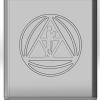 Square pen cup with embossed US logo and hole map of Serbia - Thumbnail 5