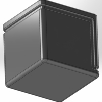 Square pencil cup with slits around the edges of the cup - Thumbnail 3