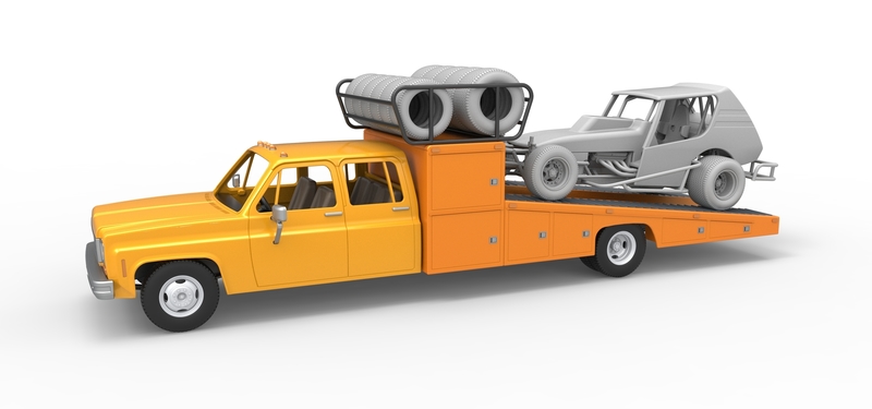 Vintage Transporter truck for Race car 1:25