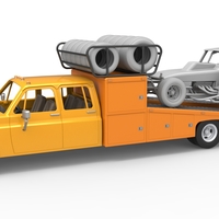 Vintage Transporter truck for Race car 1:25 - Thumbnail 1