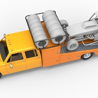 Vintage Transporter truck for Race car 1:25 - Thumbnail 2