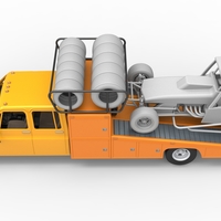 Vintage Transporter truck for Race car 1:25 - Thumbnail 5