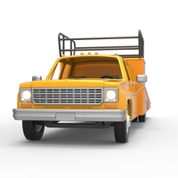 Vintage Transporter truck for Race car 1:25 - Thumbnail 13