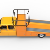 Vintage Transporter truck for Race car 1:25 - Thumbnail 17