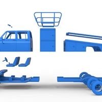 Vintage Transporter truck for Race car 1:25 - Thumbnail 24