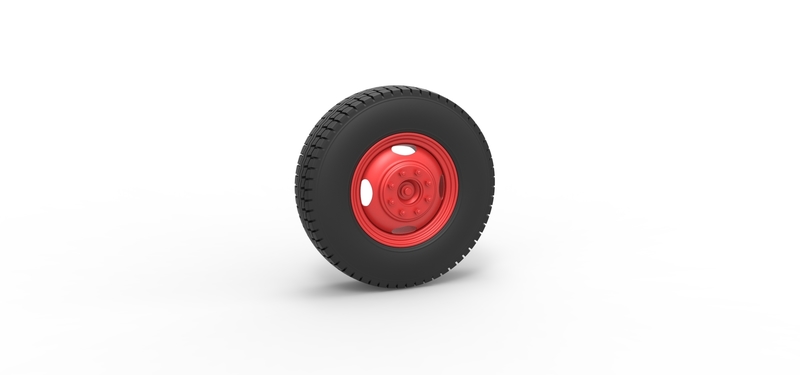 Front wheel of Pickup Truck 1:25