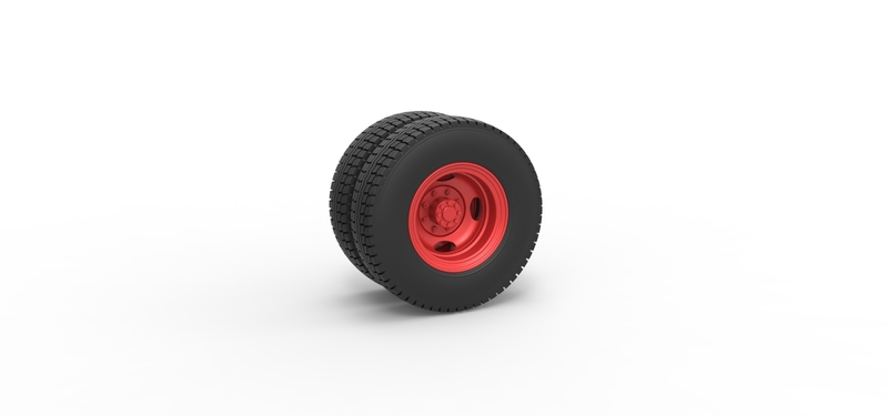 Rear wheel of Pickup Truck 1:25