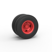 Rear wheel of Pickup Truck 1:25 - Thumbnail 1