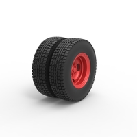 Rear wheel of Pickup Truck 1:25 - Thumbnail 2