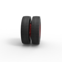Rear wheel of Pickup Truck 1:25 - Thumbnail 3
