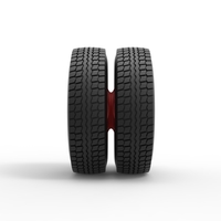 Rear wheel of Pickup Truck 1:25 - Thumbnail 4