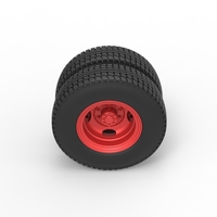 Rear wheel of Pickup Truck 1:25 - Thumbnail 6