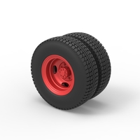 Rear wheel of Pickup Truck 1:25 - Thumbnail 7