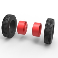 Rear wheel of Pickup Truck 1:25 - Thumbnail 10