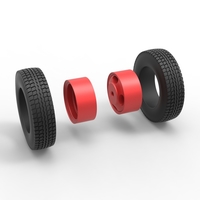 Rear wheel of Pickup Truck 1:25 - Thumbnail 11