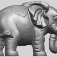 Small Elephant (iii) 3D Printing 553444