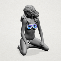 Small Naked girl - Bended Knees (ii) 3D Printing 553480