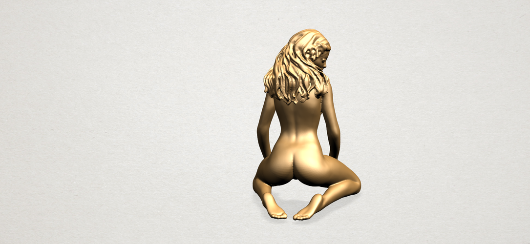 Naked girl - Bended Knees (ii) 3D Print 553488