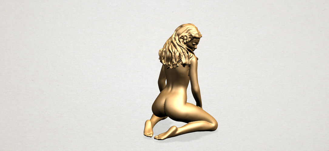 Naked girl - Bended Knees (ii) 3D Print 553489