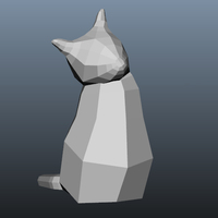 Low Poly Cat - Thumbnail 3
