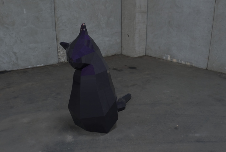 Low Poly Cat 3D Print 5537