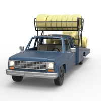 Vintage Transporter truck for Race car V2 Scale 1:25 - Thumbnail 3