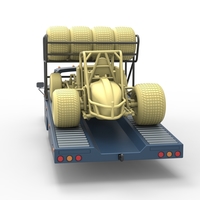 Vintage Transporter truck for Race car V2 Scale 1:25 - Thumbnail 8