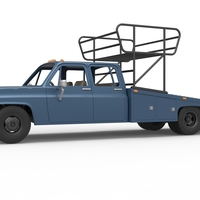 Vintage Transporter truck for Race car V2 Scale 1:25 - Thumbnail 10