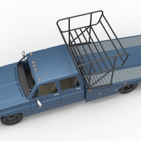 Vintage Transporter truck for Race car V2 Scale 1:25 - Thumbnail 12