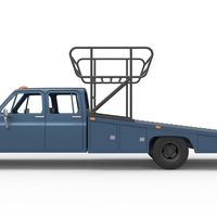 Vintage Transporter truck for Race car V2 Scale 1:25 - Thumbnail 17