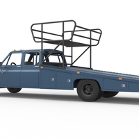 Vintage Transporter truck for Race car V2 Scale 1:25 - Thumbnail 21