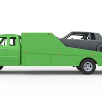 Vintage Transporter truck for Race car V3 1:25 - Thumbnail 4