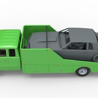 Vintage Transporter truck for Race car V3 1:25 - Thumbnail 5