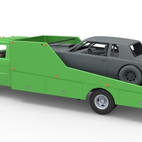 Vintage Transporter truck for Race car V3 1:25 - Thumbnail 6