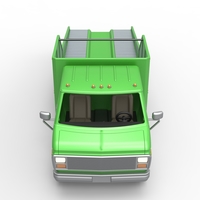 Vintage Transporter truck for Race car V3 1:25 - Thumbnail 14