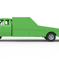 Vintage Transporter truck for Race car V3 1:25 - Thumbnail 15