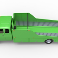 Vintage Transporter truck for Race car V3 1:25 - Thumbnail 16