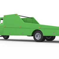 Vintage Transporter truck for Race car V3 1:25 - Thumbnail 19