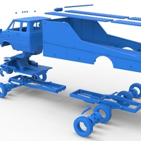 Vintage Transporter truck for Race car V3 1:25 - Thumbnail 25