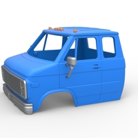 Shell of Vintage Transporter truck V2 Scale 1:25 - Thumbnail 1