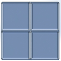 Desk organizer with square elements - Thumbnail 4