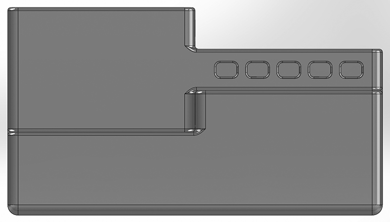 Desk organizer with square elements