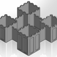 Desk organizer in the form of a castle - Thumbnail 1